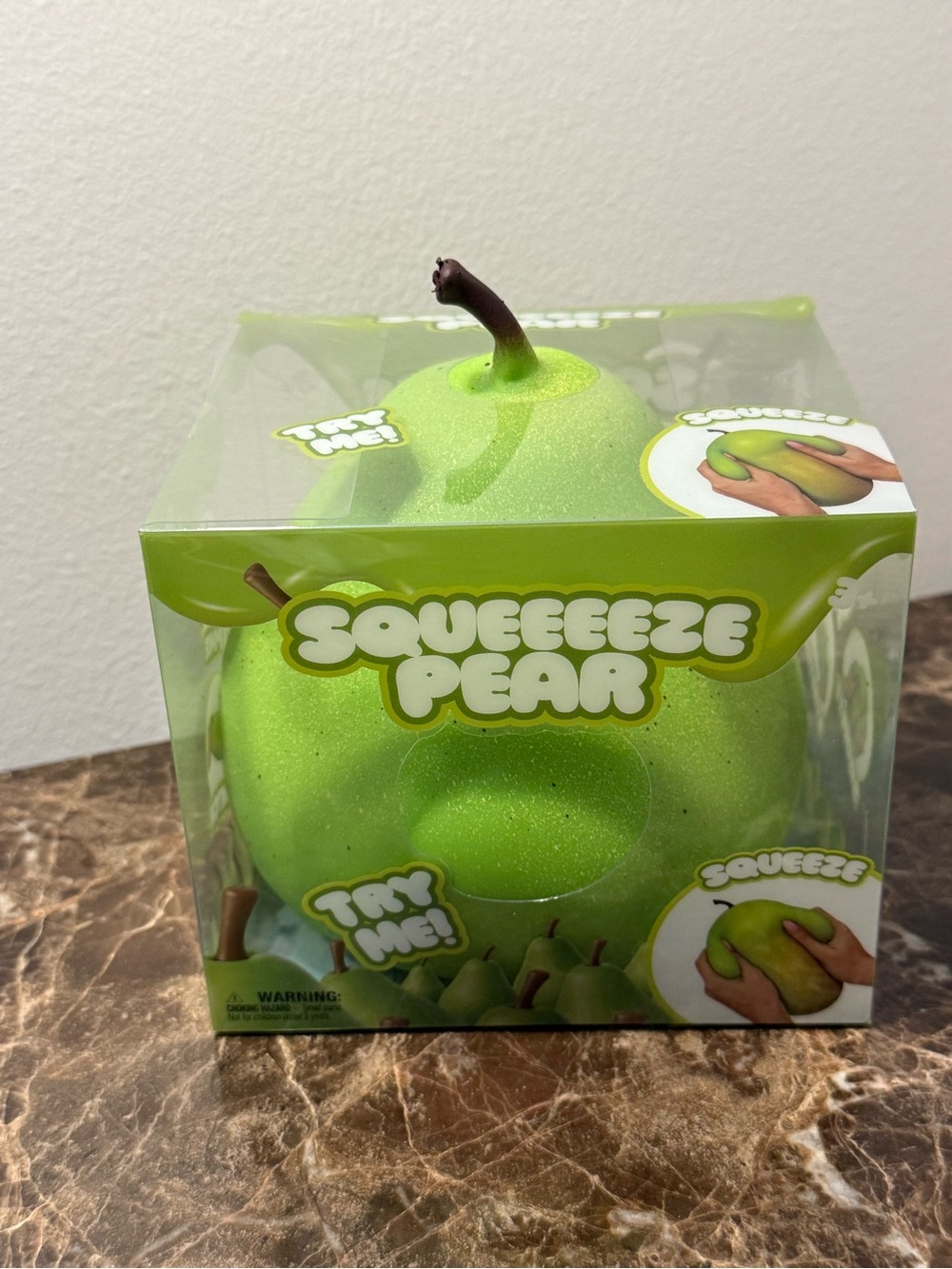 Squeeeze Pear Squishy Sensory Toy - Green